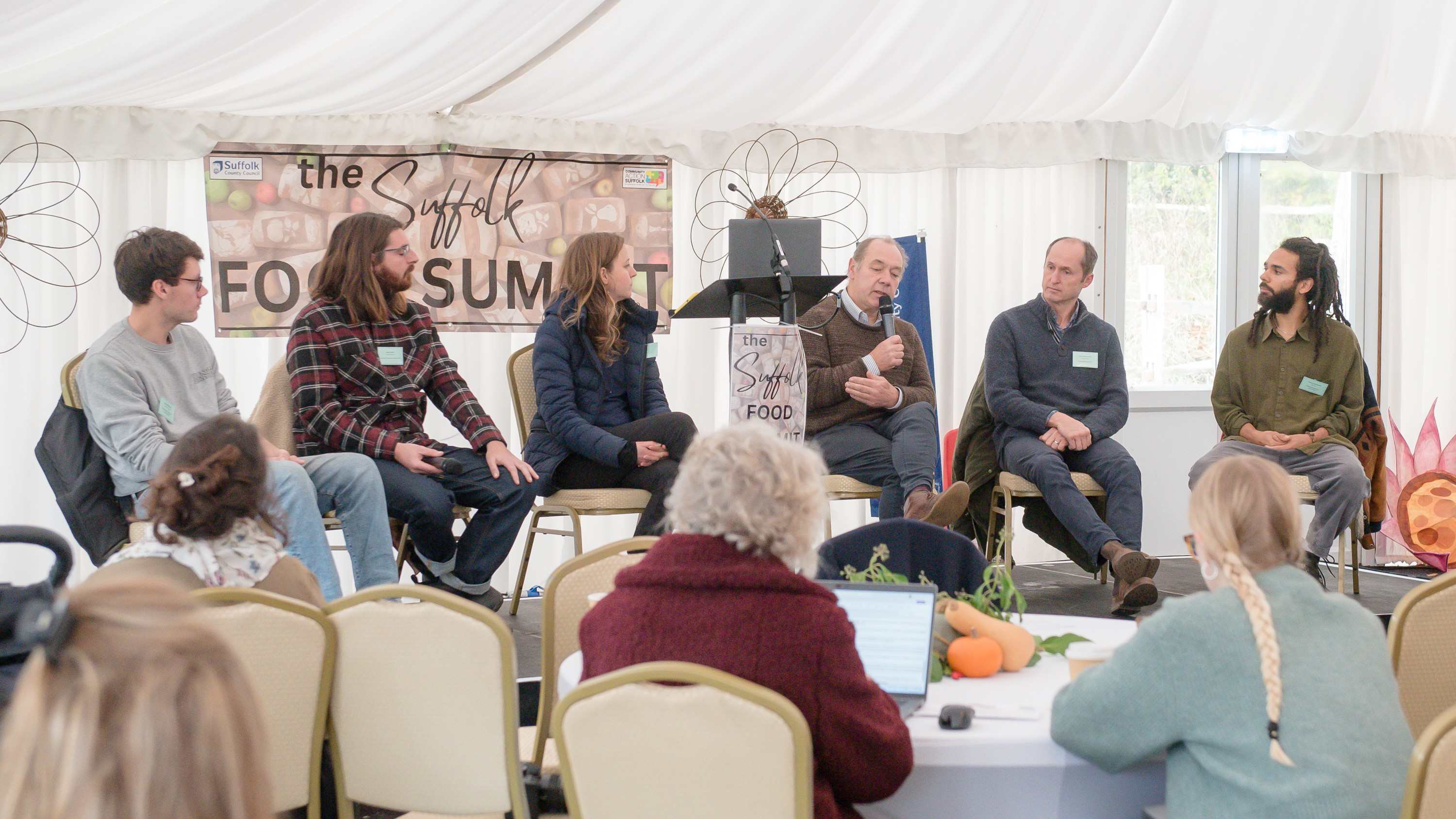 Panel discussion at the Suffolk Food Summit held in 2024. Credit: Community Action Suffolk