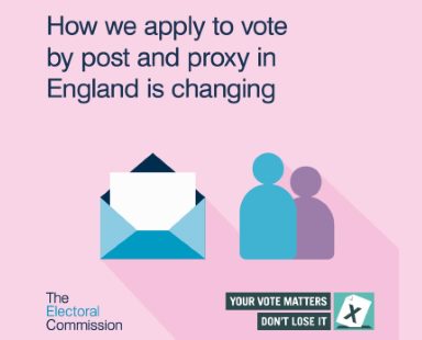 Electoral Commission graphic about absent voting changes
