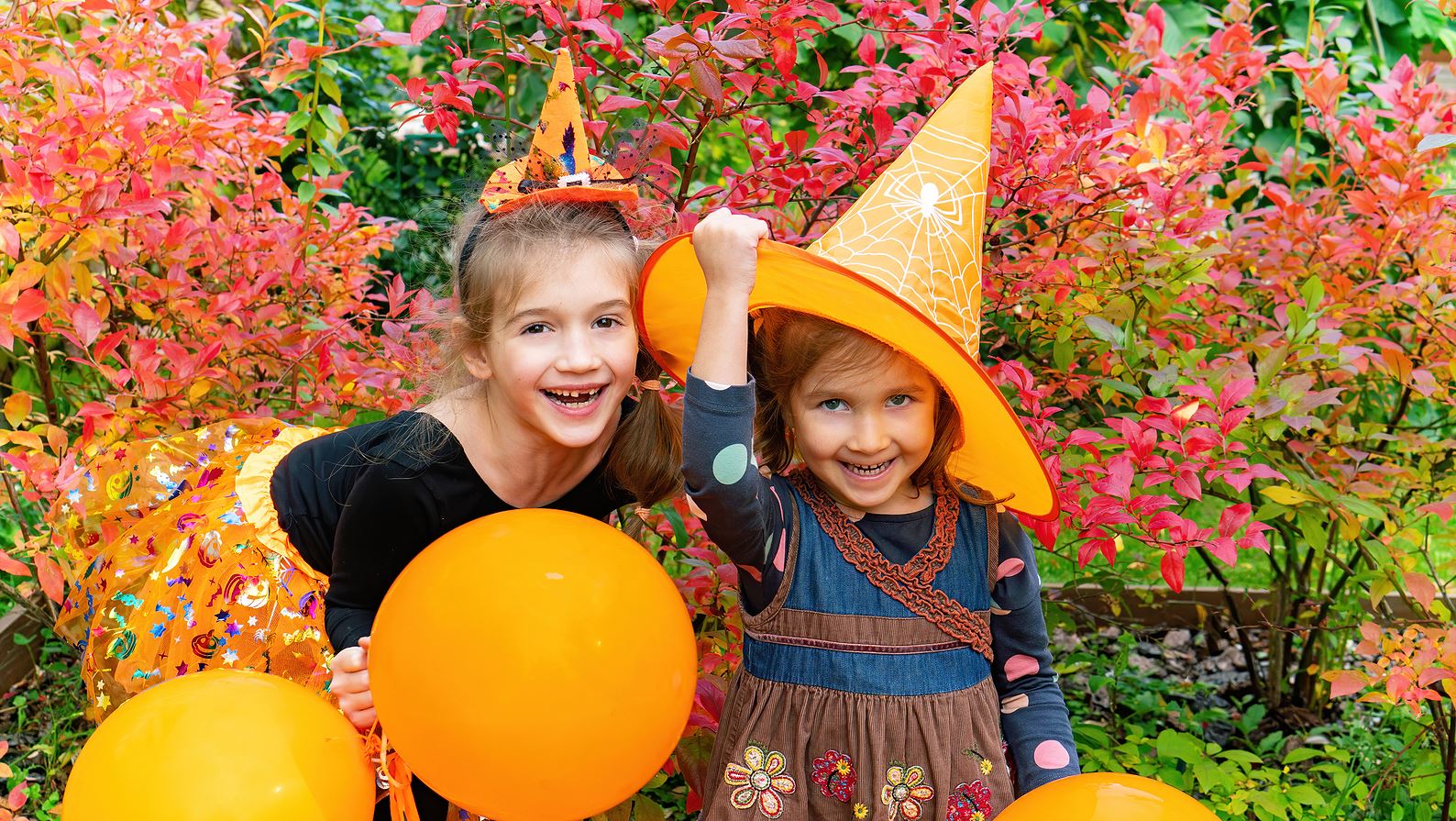 Children dressed up for Halloween