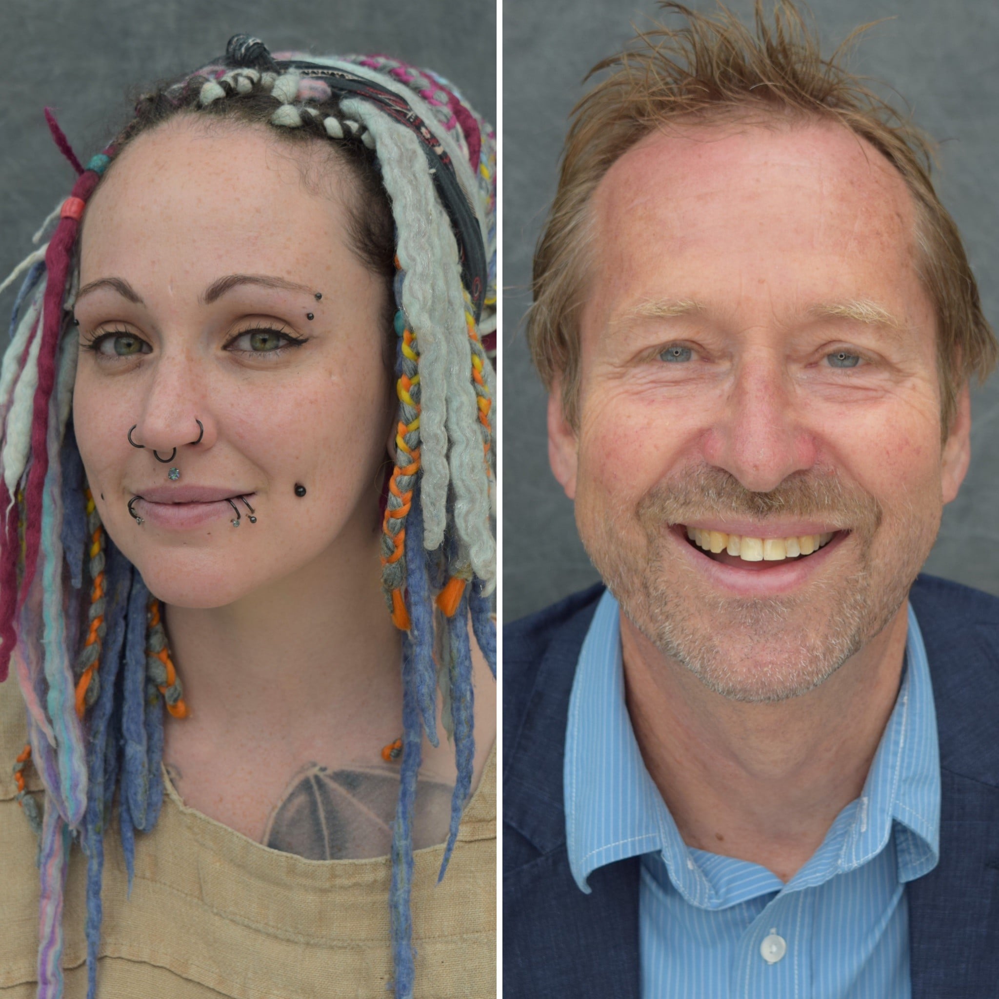 Cllr Jessie Carter, Babergh cabinet member for housing, and Cllr Richard Winch, Babergh cabinet member for housing and property